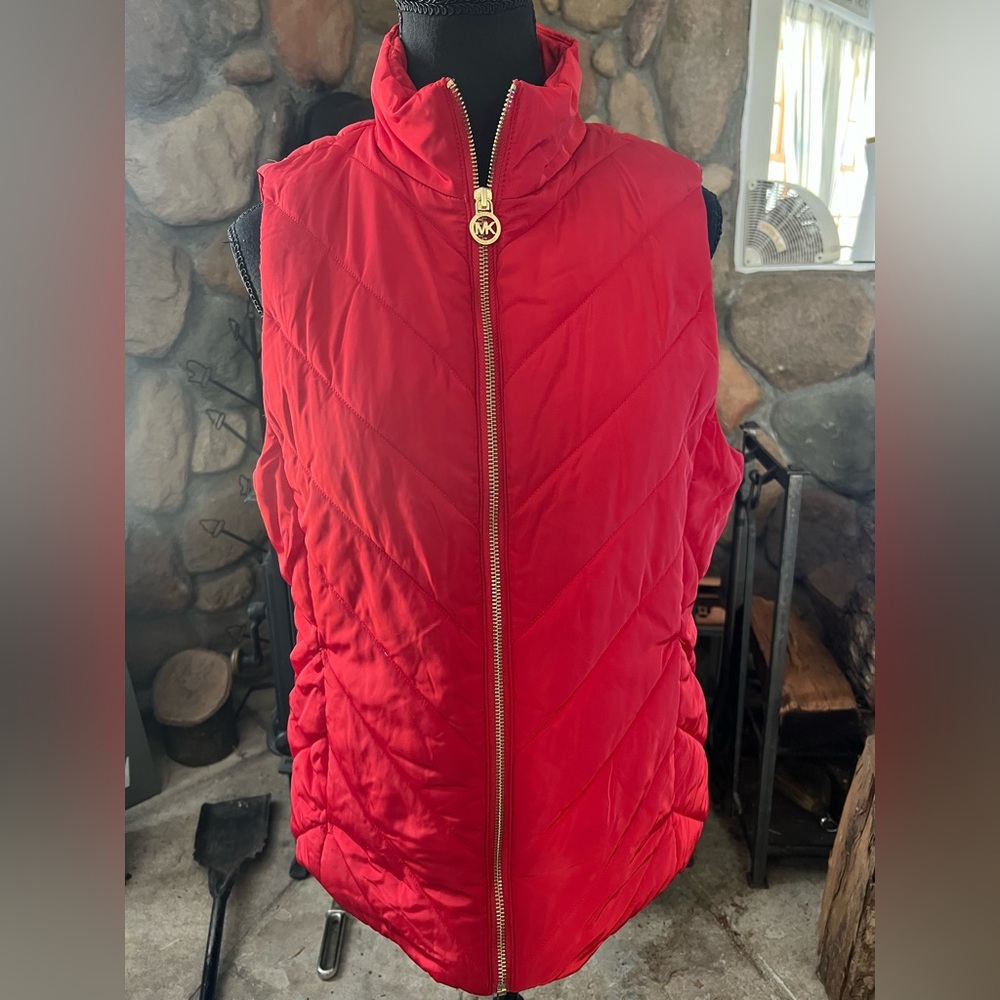 Michael Kors Quilted Women's Red Vest NWT